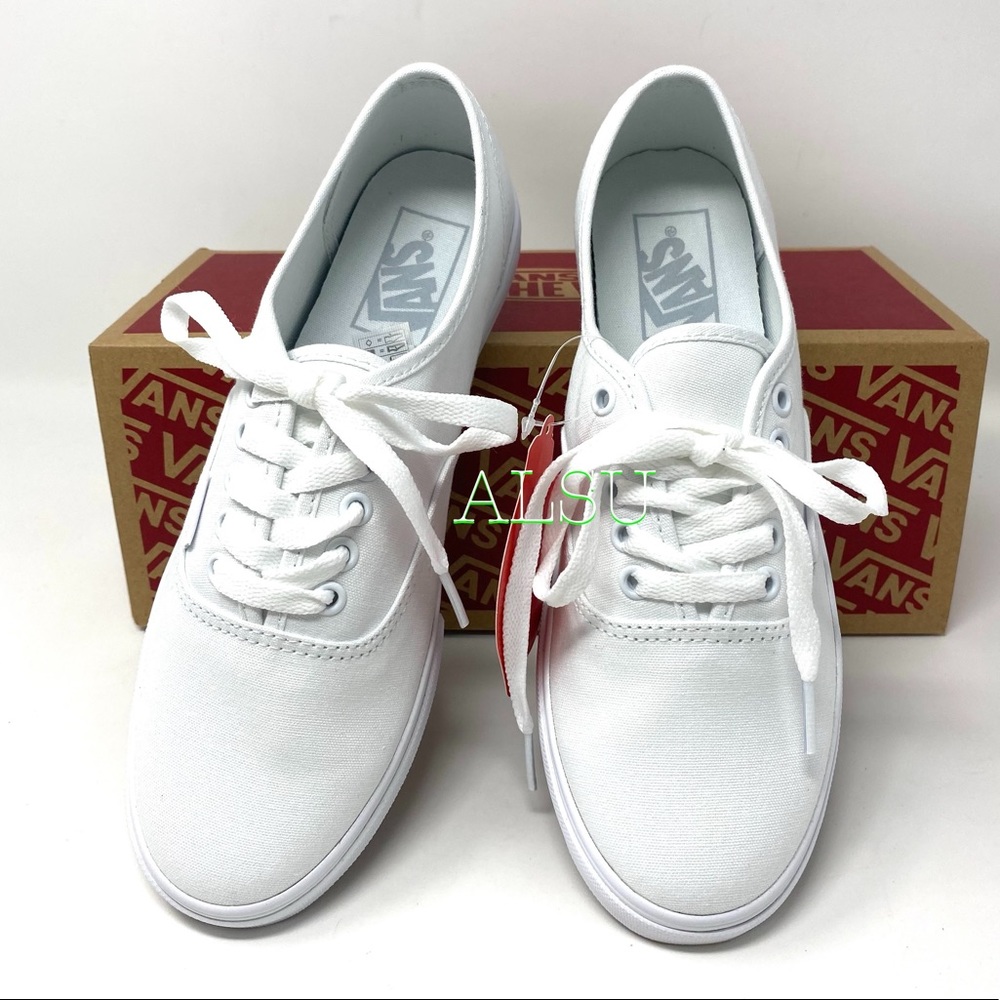 VANS Authentic Lo Pro White Canvas Women’s Sneakers Size 10 VN000GYQW00 - Picture 3 of 9